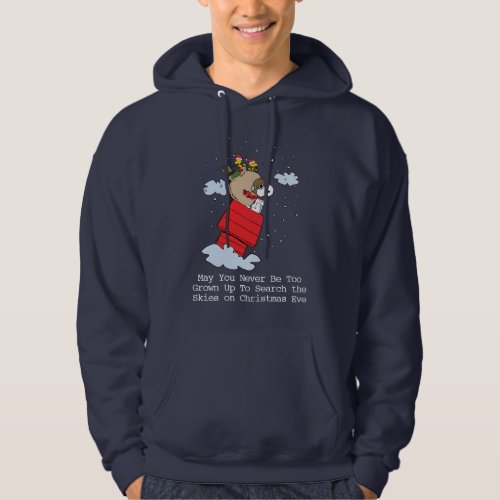 Peanuts  Snoopy the Red Baron at Christmas Hoodie