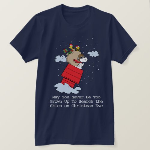 Peanuts  Snoopy the Red Baron at Christmas T_Shirt