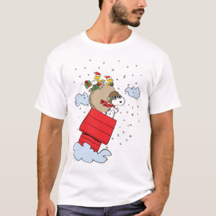 World War I Flying Ace Snoopy Red Baron as Comic Cover Funny Black T-Shirt S-6XL