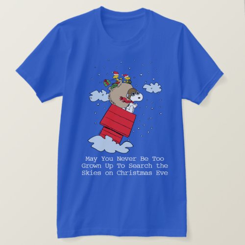 Peanuts  Snoopy the Red Baron at Christmas T_Shirt