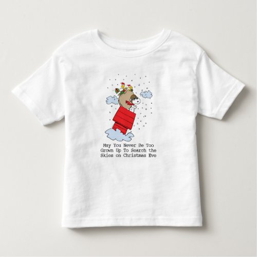 Peanuts  Snoopy the Red Baron at Christmas Toddler T_shirt