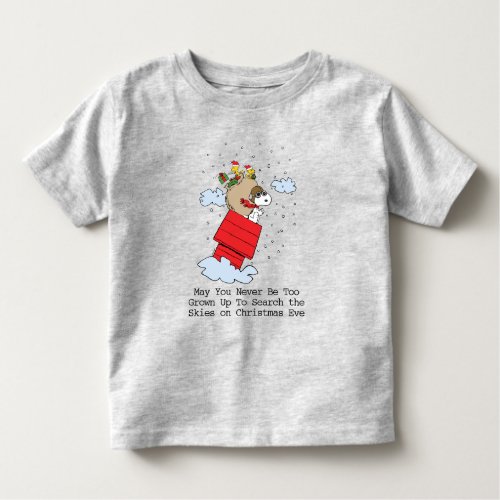 Peanuts  Snoopy the Red Baron at Christmas Toddler T_shirt
