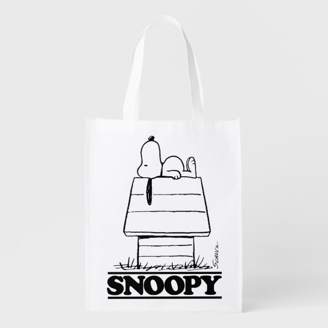Peanuts | Snoopy The Secret To Life Grocery Bag (Front)