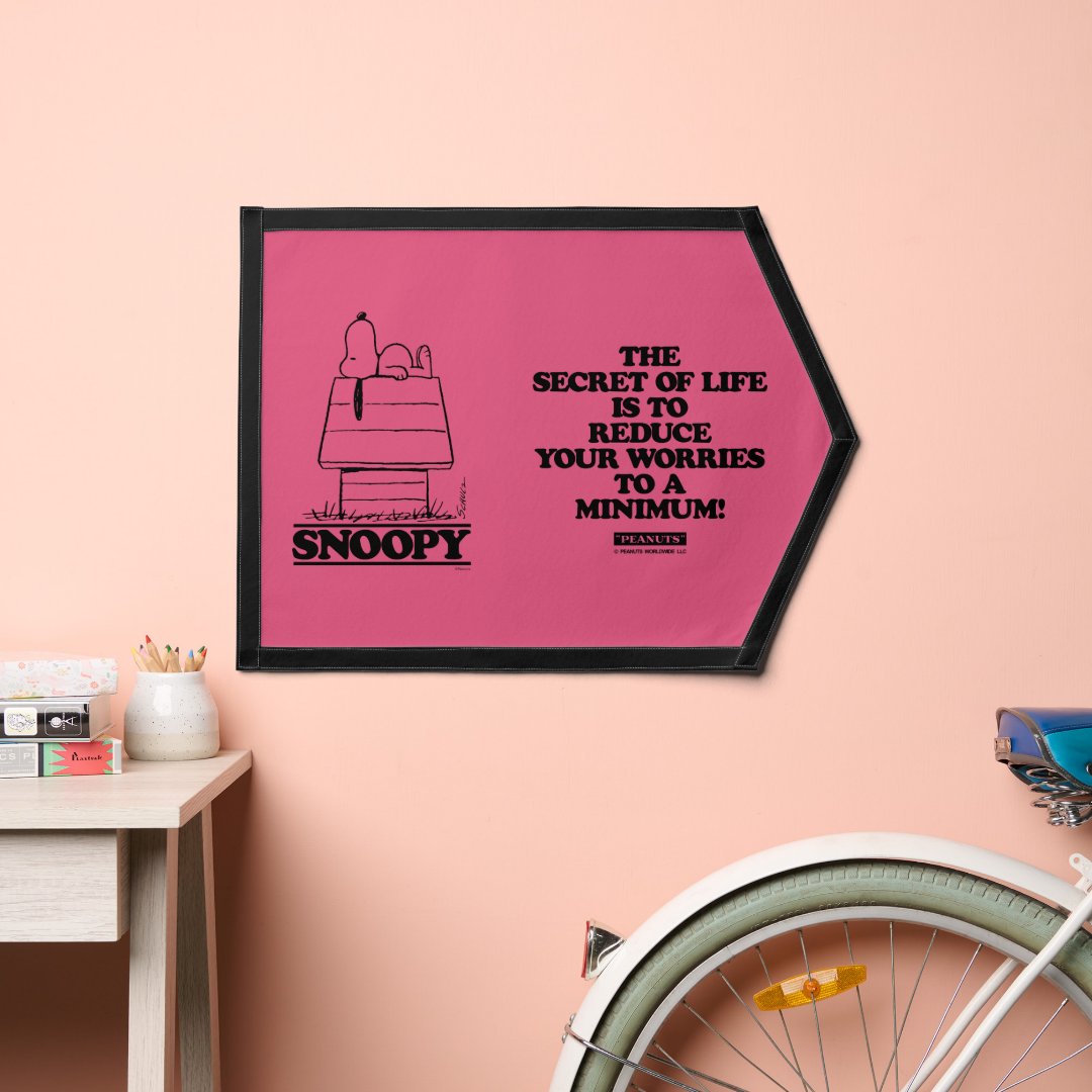 Peanuts | Snoopy The Secret To Life Pennant (Insitu 2)