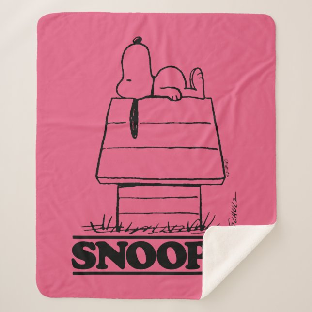 Peanuts | Snoopy The Secret To Life Sherpa Blanket (Front)