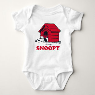 PEANUTS   Snoopy Then & Now Baby Bodysuit