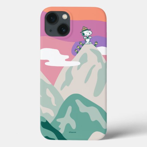 Peanuts  Snoopy  Troop Hiking the Mountain iPhone 13 Case