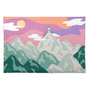 Peanuts Snoopy & Troop Hiking the Mountain Cloth Placemat
