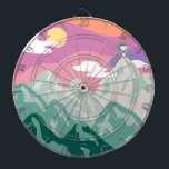 Peanuts | Snoopy & Troop Hiking the Mountain Dart Board<br><div class="desc">Check out this super cute outdoor themed Peanuts art featuring Snoopy and his fellow hikers.</div>