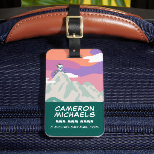 Peanuts Snoopy & Troop Hiking the Mountain Luggage Tag