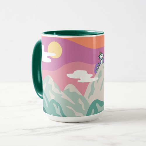 Peanuts  Snoopy  Troop Hiking the Mountain Mug