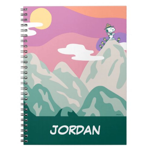 Peanuts  Snoopy  Troop Hiking the Mountain Notebook