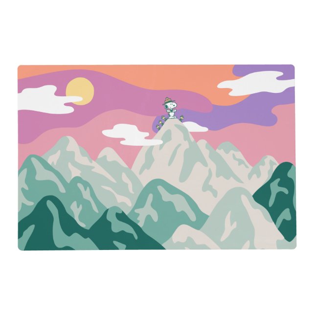 Peanuts | Snoopy & Troop Hiking the Mountain Placemat (Front)