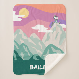 Peanuts   Snoopy & Troop Hiking the Mountain Sherpa Blanket