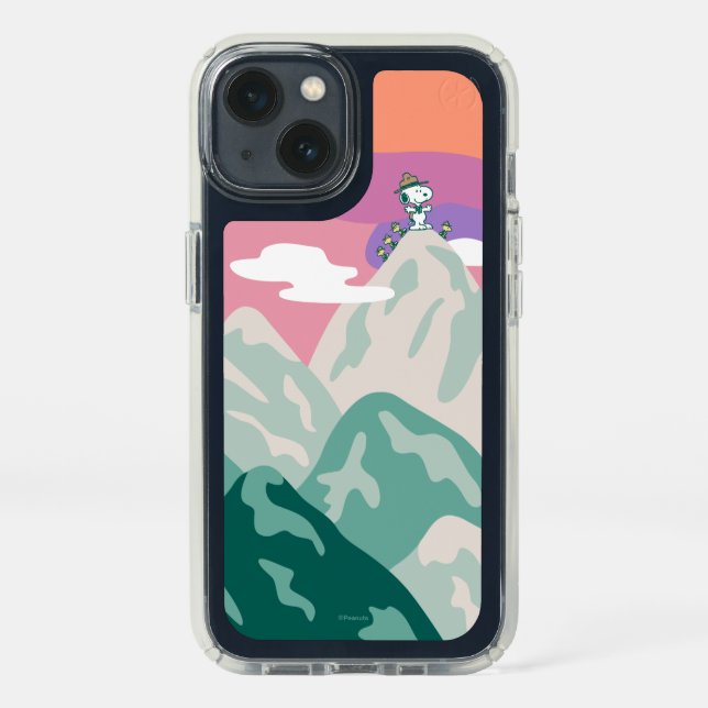 Peanuts | Snoopy & Troop Hiking the Mountain Speck iPhone 13 Case (Front)