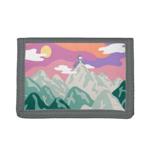 Peanuts   Snoopy & Troop Hiking the Mountain Trifold Wallet