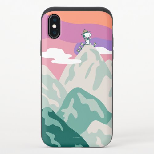 Peanuts  Snoopy  Troop Hiking the Mountain iPhone X Slider Case