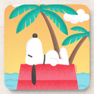 Peanuts Snoopy Tropical Deco Dreams Beverage Coaster