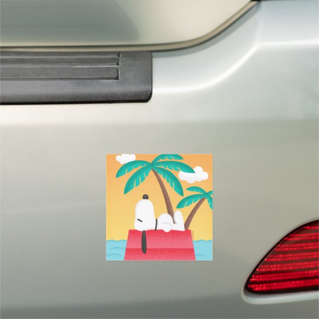 Peanuts | Snoopy Tropical Deco Dreams Car Magnet (In Situ)
