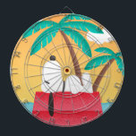Peanuts | Snoopy Tropical Deco Dreams Dart Board<br><div class="desc">Check out this Art Deco Peanuts design featuring Snoopy.</div>