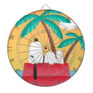 Peanuts   Snoopy Tropical Deco Dreams Dart Board
