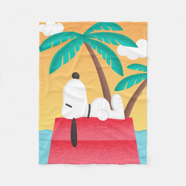 Peanuts | Snoopy Tropical Deco Dreams Fleece Blanket (Front)
