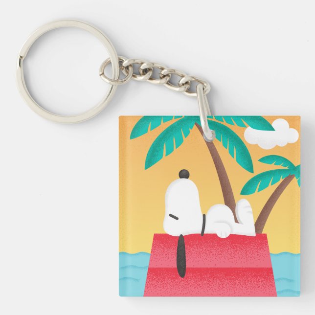 Peanuts | Snoopy Tropical Deco Dreams Keychain (Front)