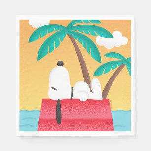 Peanuts Snoopy Tropical Deco Dreams Napkins