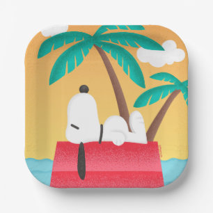 Peanuts   Snoopy Tropical Deco Dreams Paper Plates