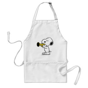 Peanuts Snoopy Trumpet Player Adult Apron