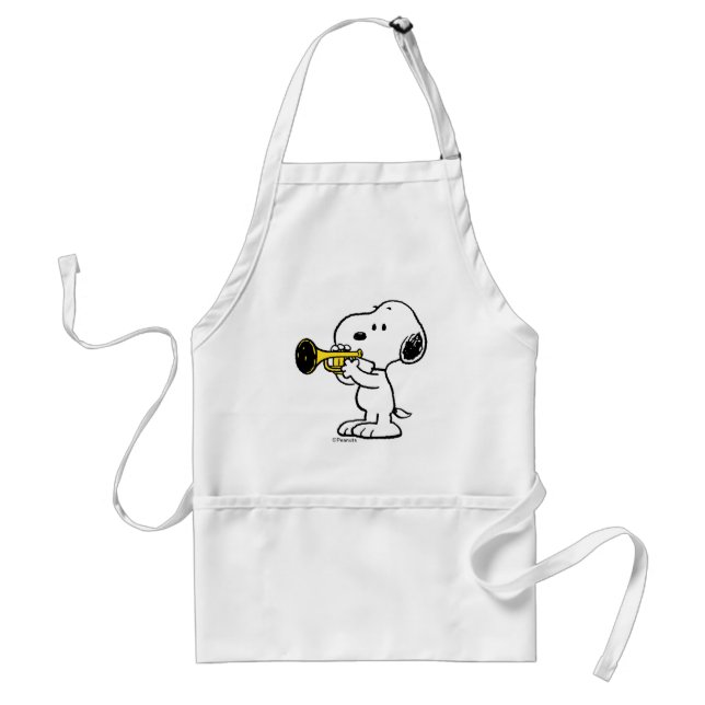 Peanuts | Snoopy Trumpet Player Adult Apron (Front)