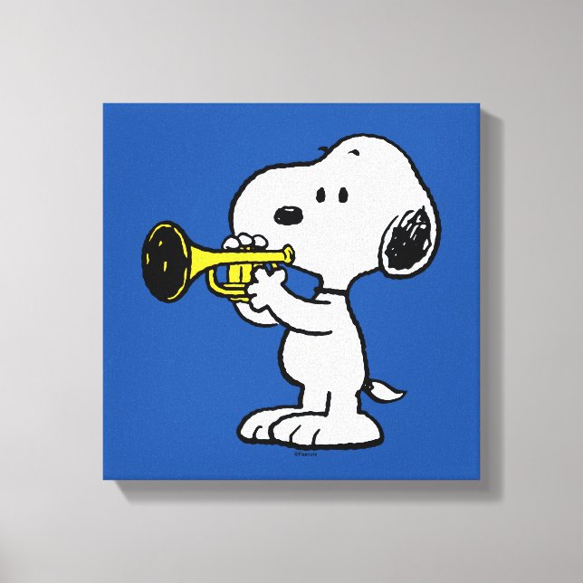 Peanuts | Snoopy Trumpet Player Canvas Print (Front)
