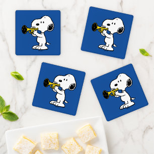 Peanuts Snoopy Trumpet Player Coaster Set