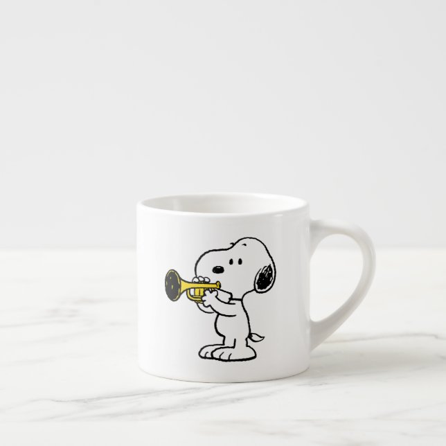 Peanuts | Snoopy Trumpet Player Espresso Cup (Right)