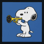 Peanuts | Snoopy Trumpet Player Faux Canvas Print<br><div class="desc">Check out this fun Peanuts design featuring Snoopy.</div>
