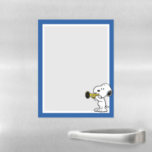 Peanuts Snoopy Trumpet Player Magnetic Dry Erase Sheet