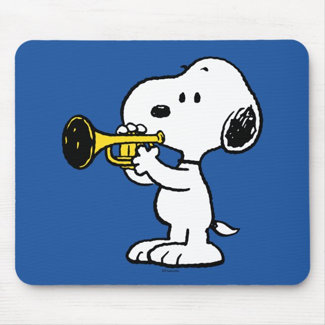 Peanuts | Snoopy Trumpet Player Mouse Pad (Front)