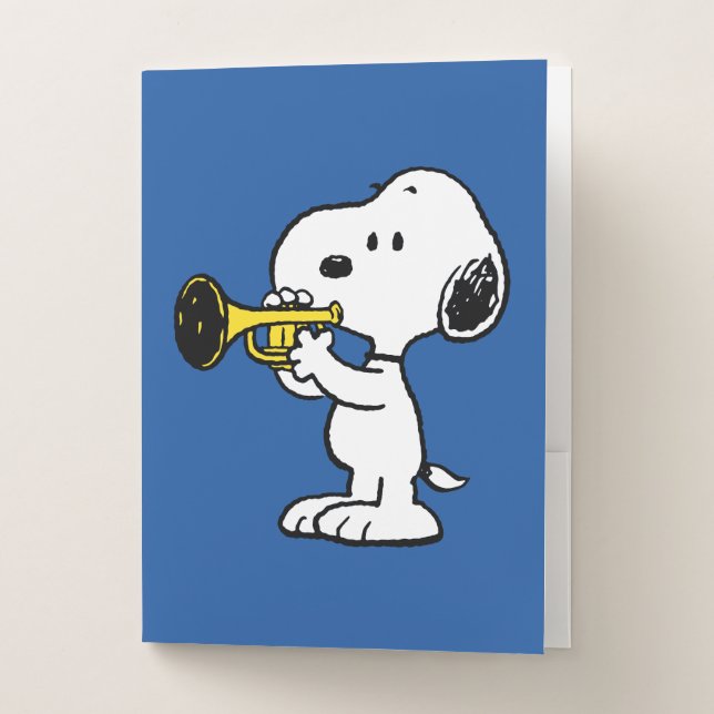Peanuts | Snoopy Trumpet Player Pocket Folder (Front)