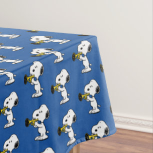 Peanuts   Snoopy Trumpet Player Tablecloth