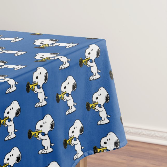 Peanuts | Snoopy Trumpet Player Tablecloth (In Situ)