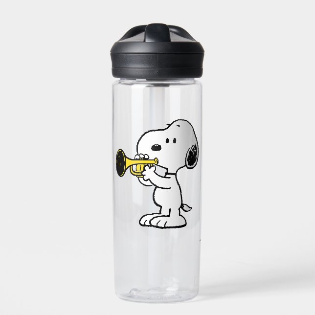 Peanuts | Snoopy Trumpet Player Water Bottle (Front)