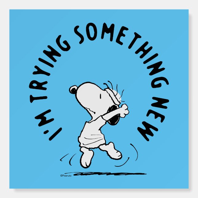 Peanuts | Snoopy Trying Something New Foam Board (Front)