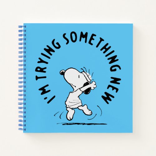 Peanuts  Snoopy Trying Something New Notebook