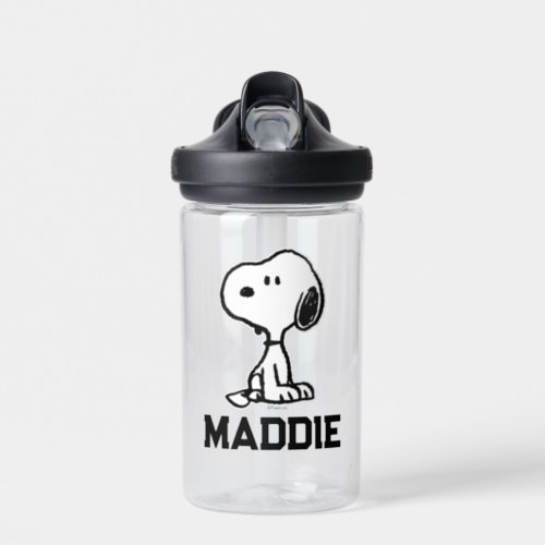 Peanuts  Snoopy Turns  Add Your Name Water Bottle
