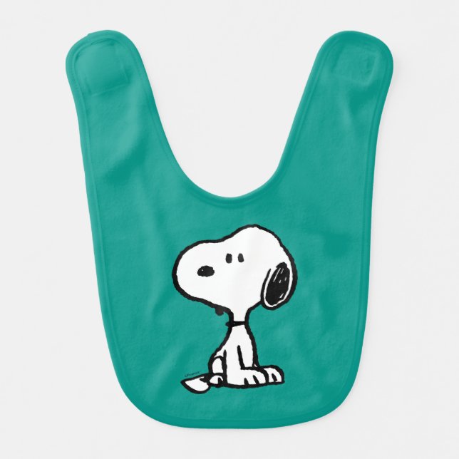 Peanuts | Snoopy Turns Baby Bib (Front)