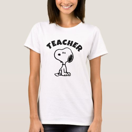 Peanuts  Snoopy Turns Teacher T_Shirt