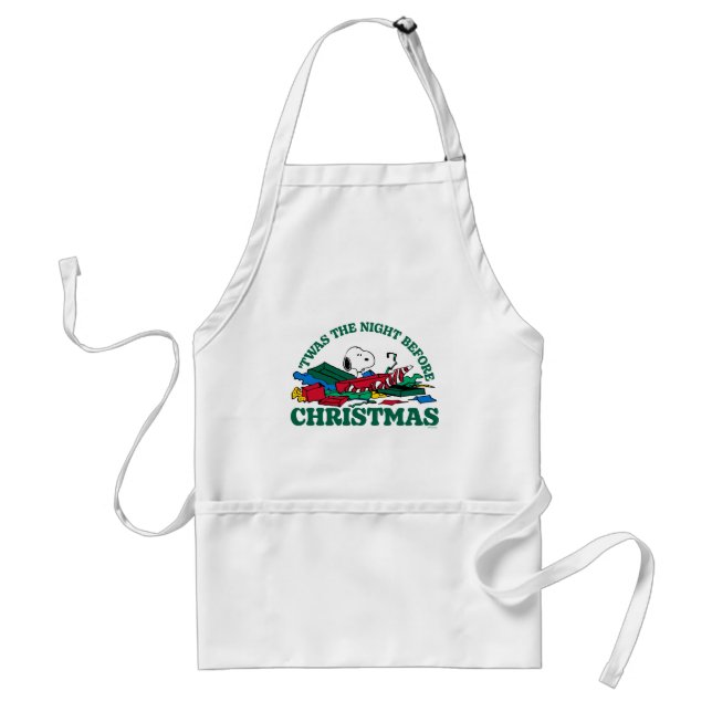 Peanuts | Snoopy 'Twas the Night Before Christmas Adult Apron (Front)