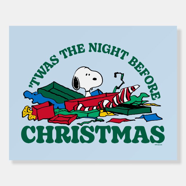 Peanuts | Snoopy 'Twas the Night Before Christmas Foam Board (Front)