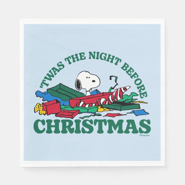 Peanuts | Snoopy 'Twas the Night Before Christmas Napkins (Front)