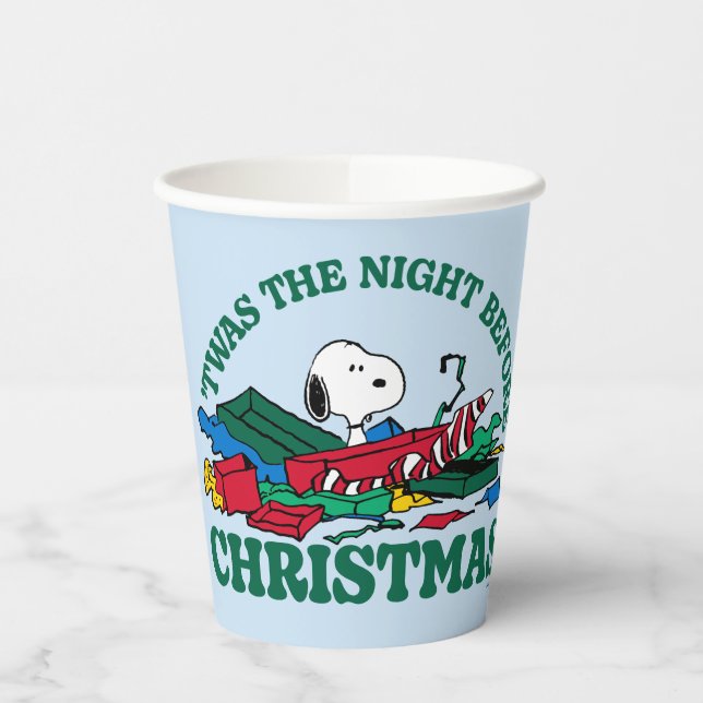 Peanuts | Snoopy 'Twas the Night Before Christmas Paper Cups (Left)